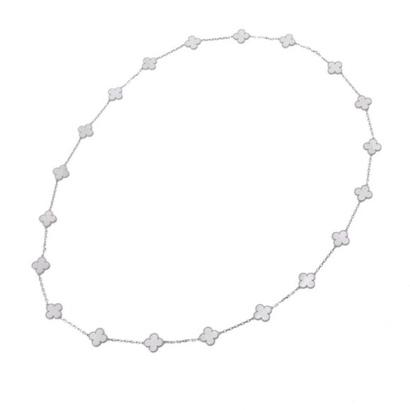 VAN CLEEF & ARPELS Vintage Alhambra Necklace 20P VCARF - Picture 11 of 12